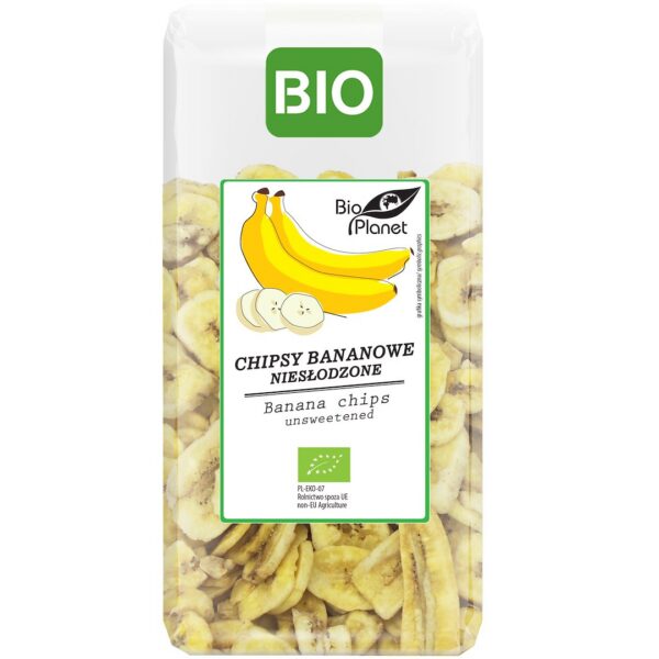 Chipsy bananowe niesłodzone BIO 150 g — Bio Planet