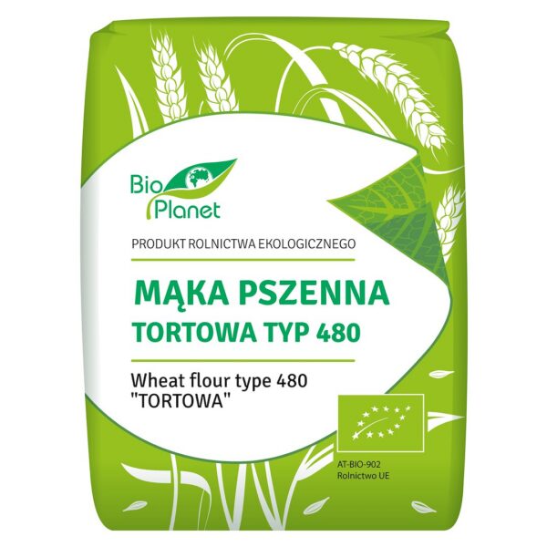 Mąka pszenna tortowa typ 480 BIO 1 kg — Bio Planet