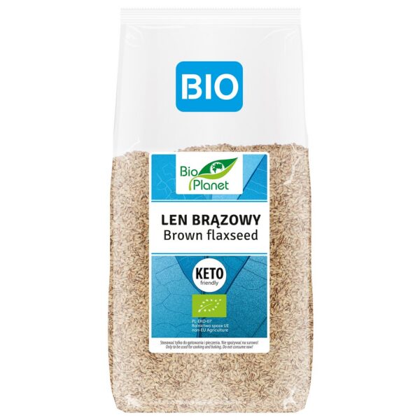 Len brązowy (siemię lniane) BIO 400 g — Bio Planet