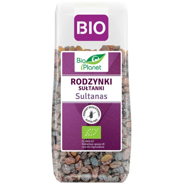 Rodzynki sułtanki bezglutenowe BIO 200 g — Bio Planet
