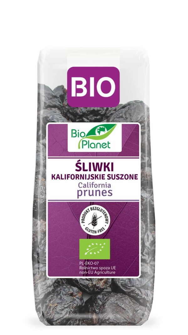 Śliwki kalifornijskie suszone bezglutenowe BIO 200 g — Bio Planet