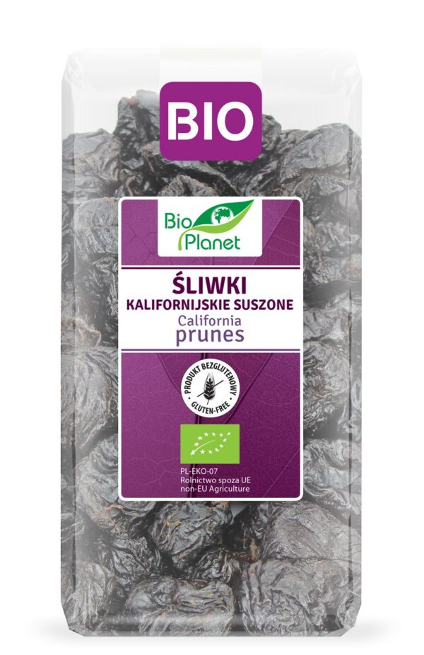 Śliwki kalifornijskie suszone bezglutenowe BIO 400 g — Bio Planet