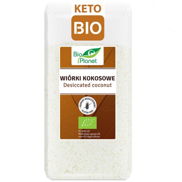 Wiórki kokosowe bezglutenowe BIO 200 g — Bio Planet