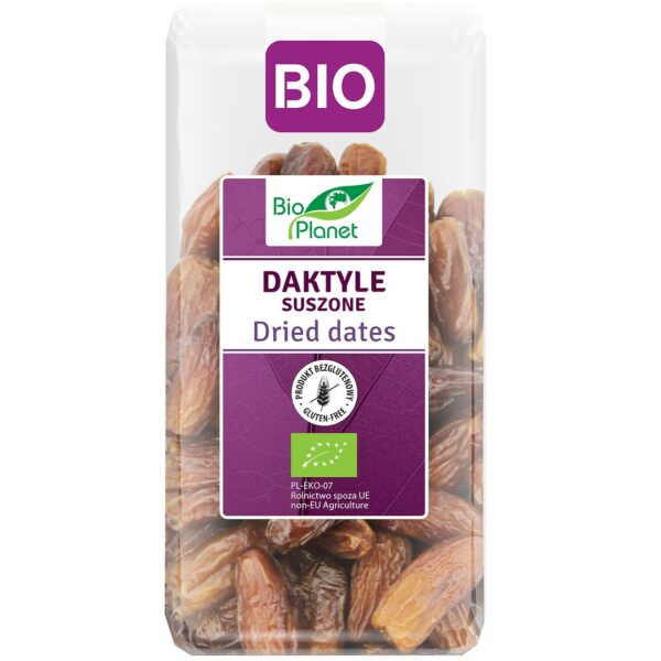 Daktyle suszone bezglutenowe BIO 400 g — Bio Planet