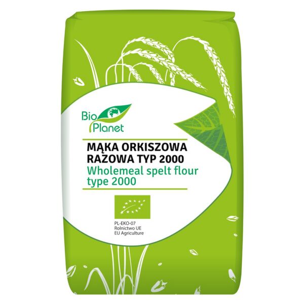 Mąka pszenna orkiszowa razowa typ 2000 BIO 500 g — Bio Planet