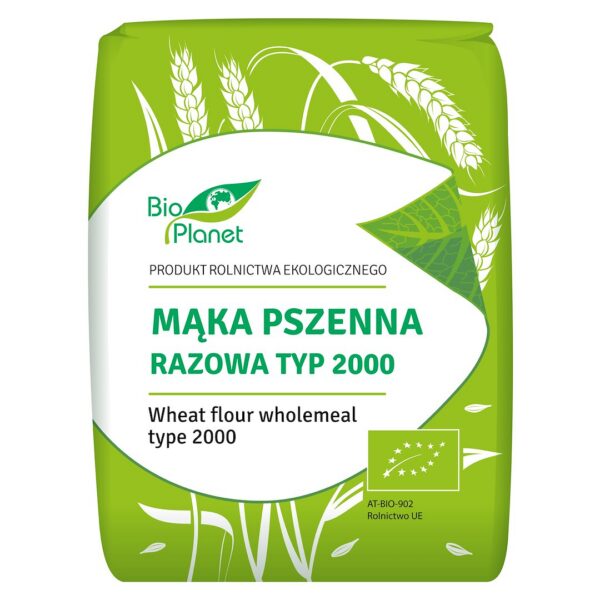 Mąka pszenna razowa typ 2000 BIO 1 kg — Bio Planet