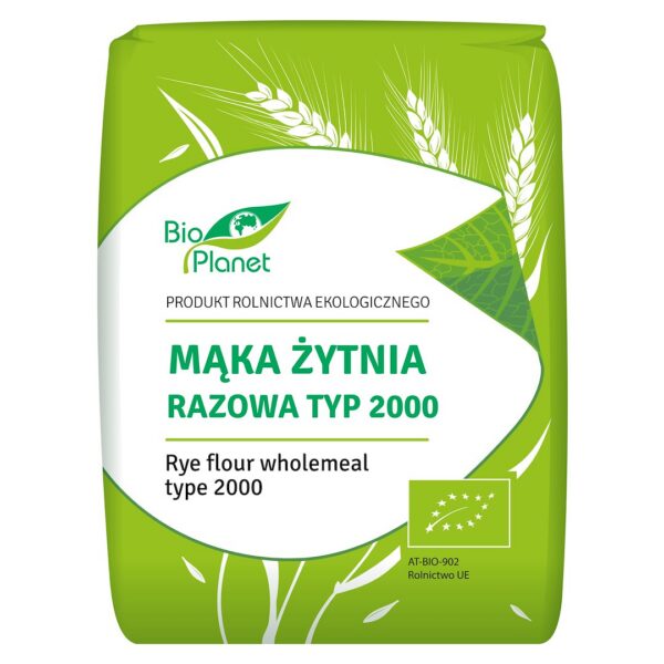 Mąka żytnia razowa typ 2000 BIO 1 kg — Bio Planet