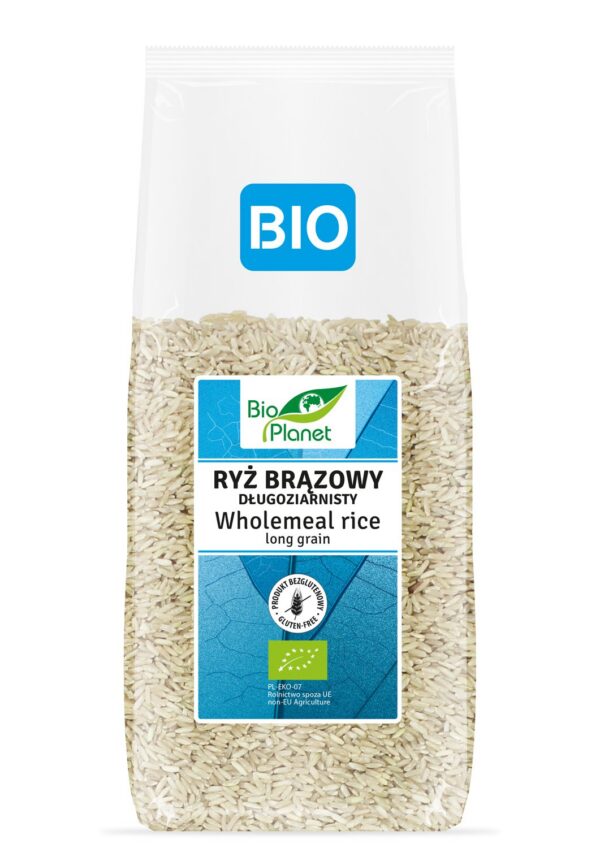 Ryż brązowy długoziarnisty bezglutenowy BIO 1 kg — Bio Planet