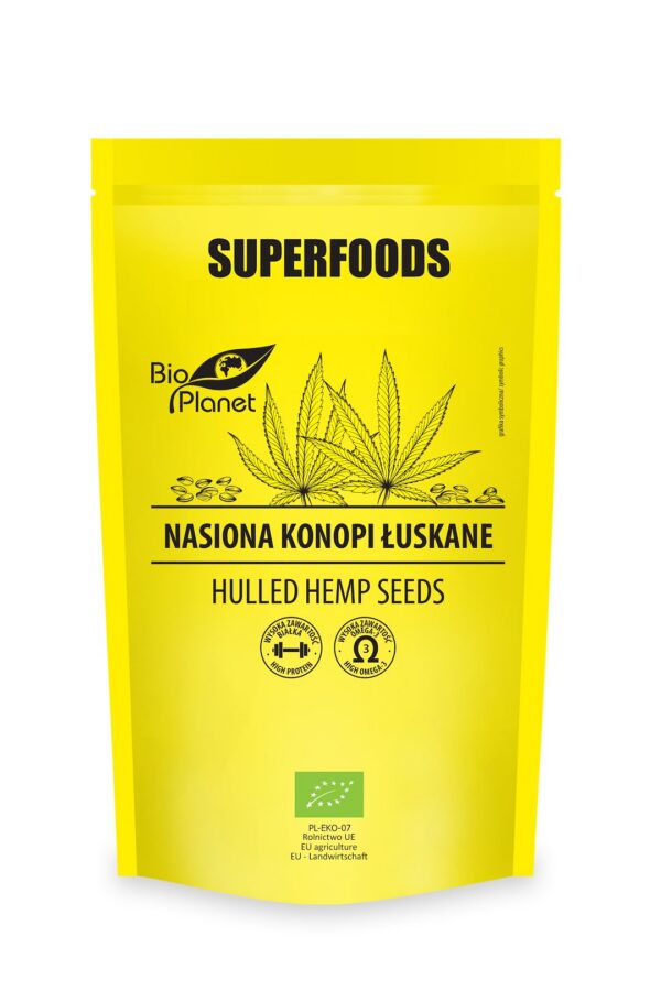 Nasiona konopi łuskane BIO 200 g — Bio Planet