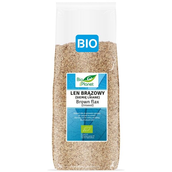 Len brązowy (siemię lniane) BIO 1 kg — Bio Planet