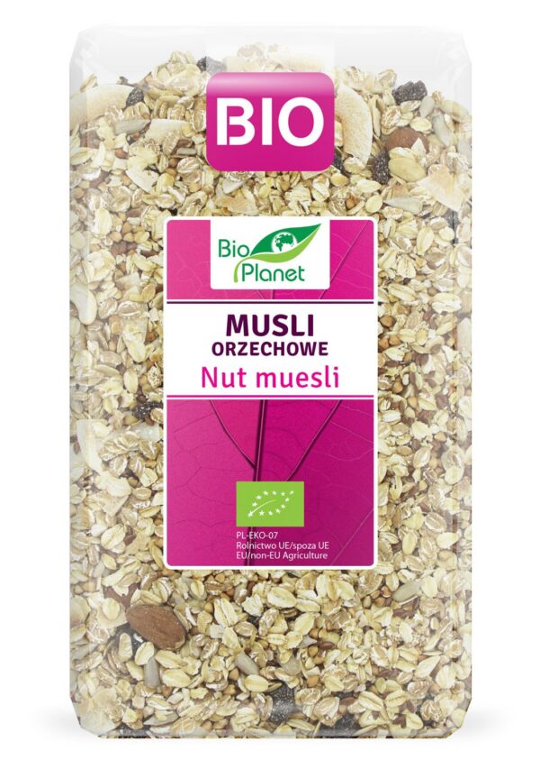 Musli orzechowe BIO 600 g — Bio Planet