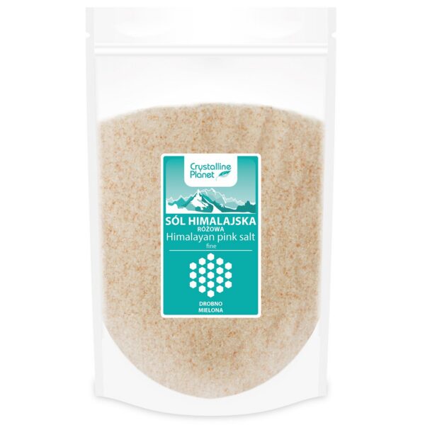Sól himalajska różowa drobno mielona 1 kg — Crystalline Planet