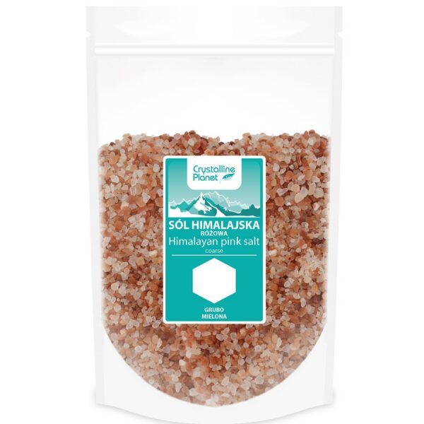 Sól himalajska różowa grubo mielona 1 kg — Crystalline Planet