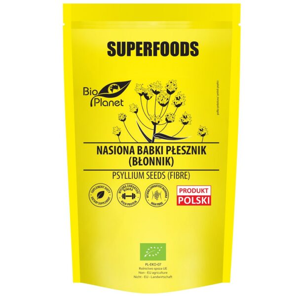 Nasiona babki płesznik (błonnik) BIO 250 g — Bio Planet