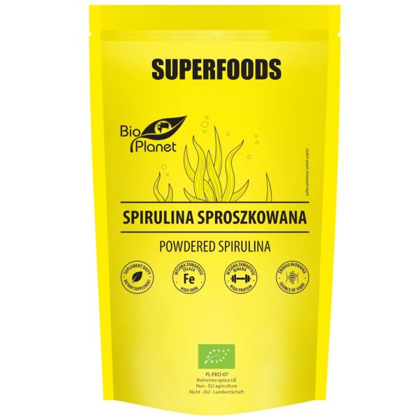 Spirulina sproszkowana BIO 200 g — Bio Planet