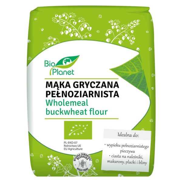 Mąka gryczana pełnoziarnista BIO 1 kg — Bio Planet