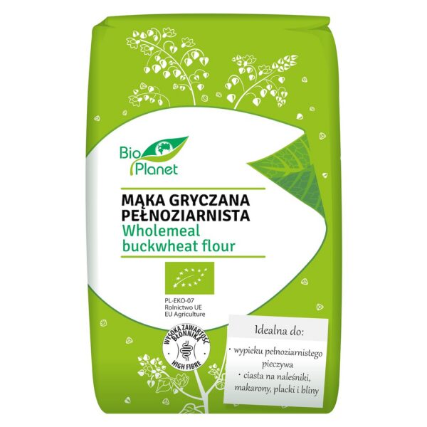Mąka gryczana pełnoziarnista BIO 500 g — Bio Planet