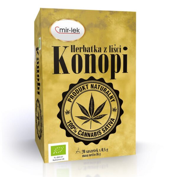 Herbatka liść konopi BIO (20 x 0,8 g) 16 g — Mir-lek