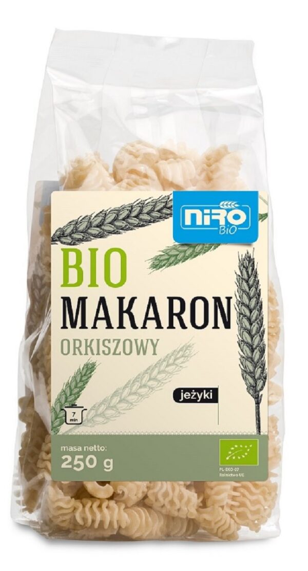 Makaron (orkiszowy) jeżyki BIO 250 g — Niro