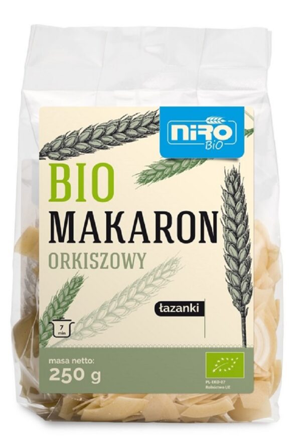 Makaron (orkiszowy) łazanki BIO 250 g — Niro