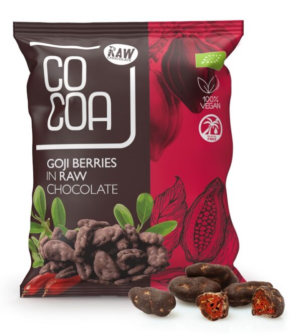 Jagody goji w czekoladzie surowej BIO 70 g — Cocoa