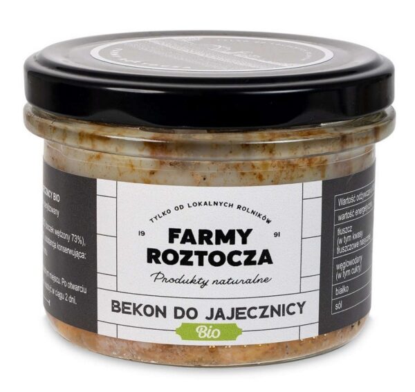 Bekon do jajecznicy BIO 180 g (słoik) — Farmy Roztocza