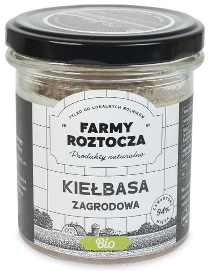Kiełbasa zagrodowa BIO 250 g (słoik) — Farmy Roztocza
