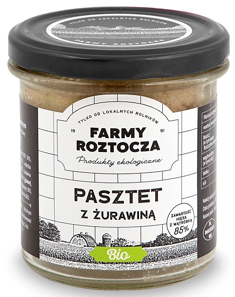 Pasztet drobiowo-wieprzowy z żurawiną BIO 180 g (słoik) — Farmy Roztocza