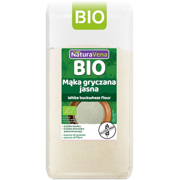 Mąka gryczana jasna bezglutenowa BIO 500 g — Naturavena