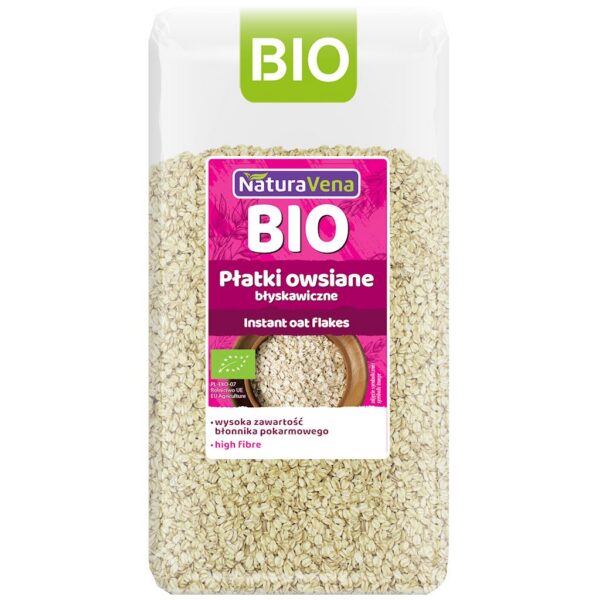 Płatki owsiane błyskawiczne BIO 300 g — Naturavena