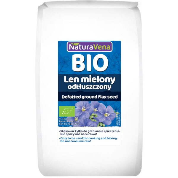 Len mielony odtłuszczony BIO 200 g — Naturavena