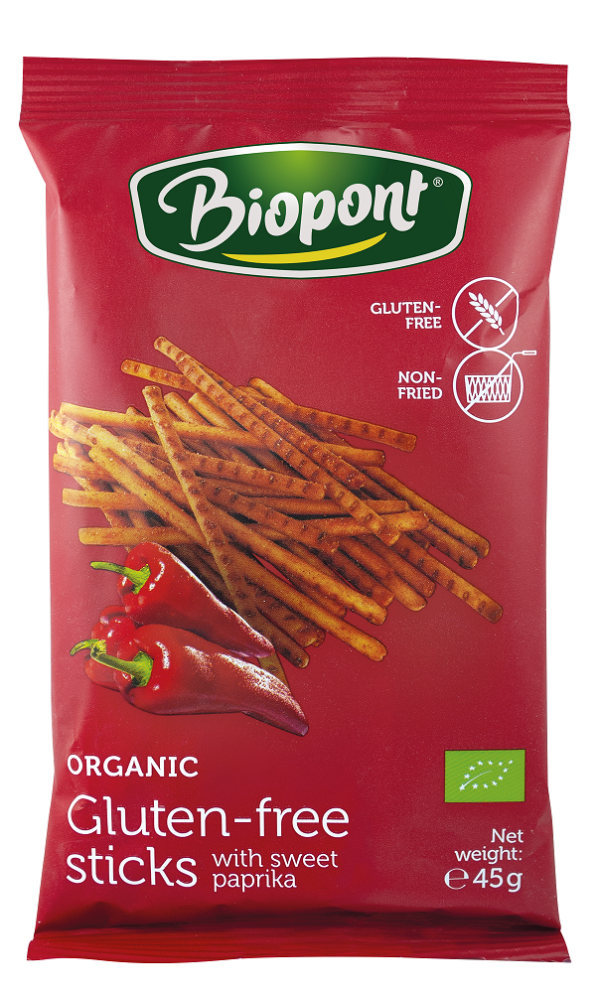 Paluszki paprykowe bezglutenowe BIO 45 g — Biopont