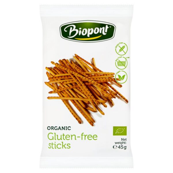 Paluszki lekko solone bezglutenowe BIO 45 g — Biopont