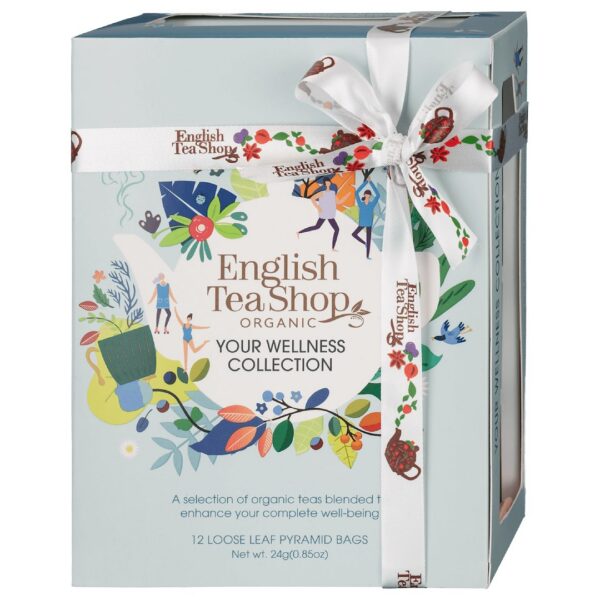 Kolekcja herbatek owocowo-ziołowych BIO piramidki (Your Wellness-6 smaków) (12 x 2 g) 24 g — English Tea Shop Organic