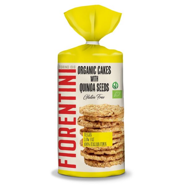 Wafle kukurydziane z quinoa bezglutenowe BIO 120 g — Fiorentini