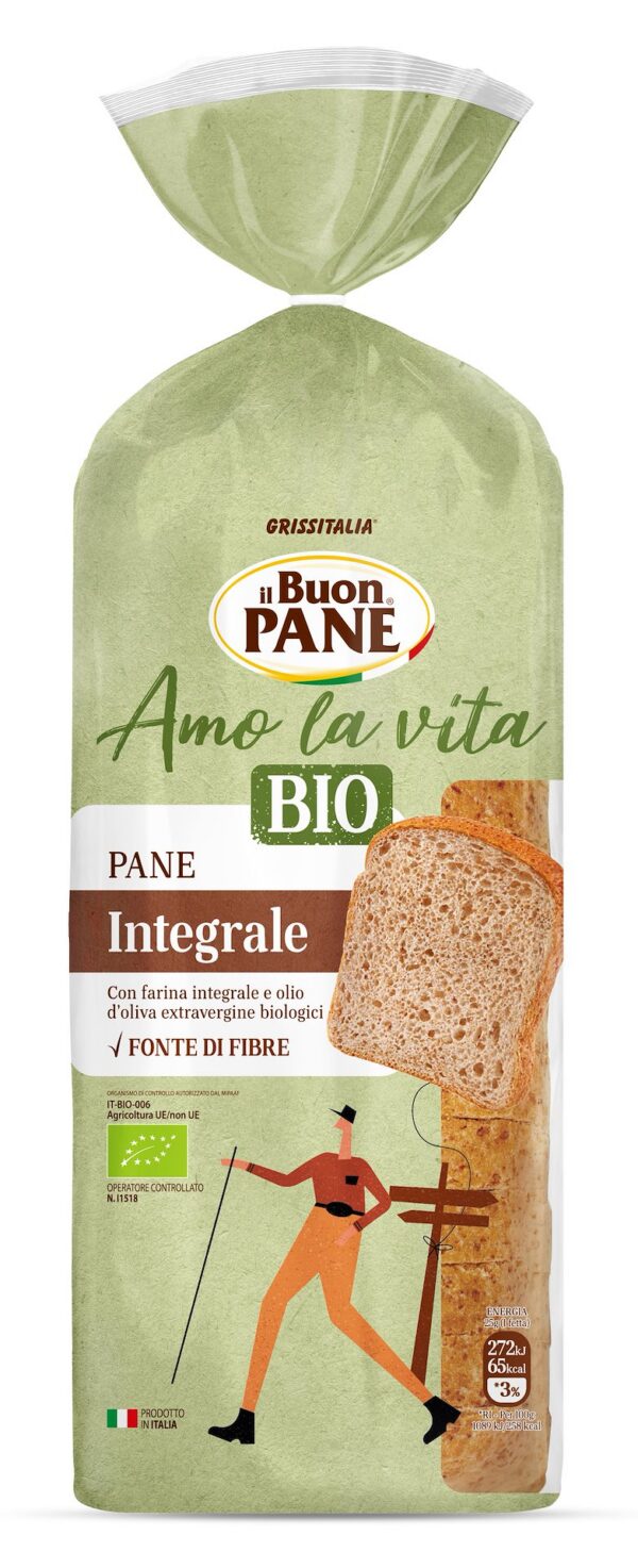 Chleb tostowy pełnoziarnisty krojony BIO 400 g — Il Buon Pane