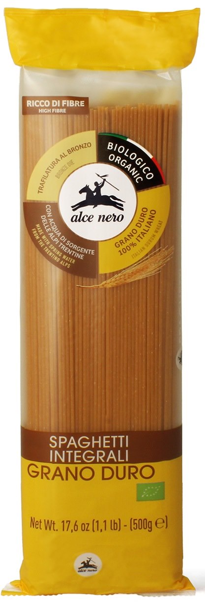 Makaron (semolinowy razowy) spaghetti BIO 500 g — Alce Nero