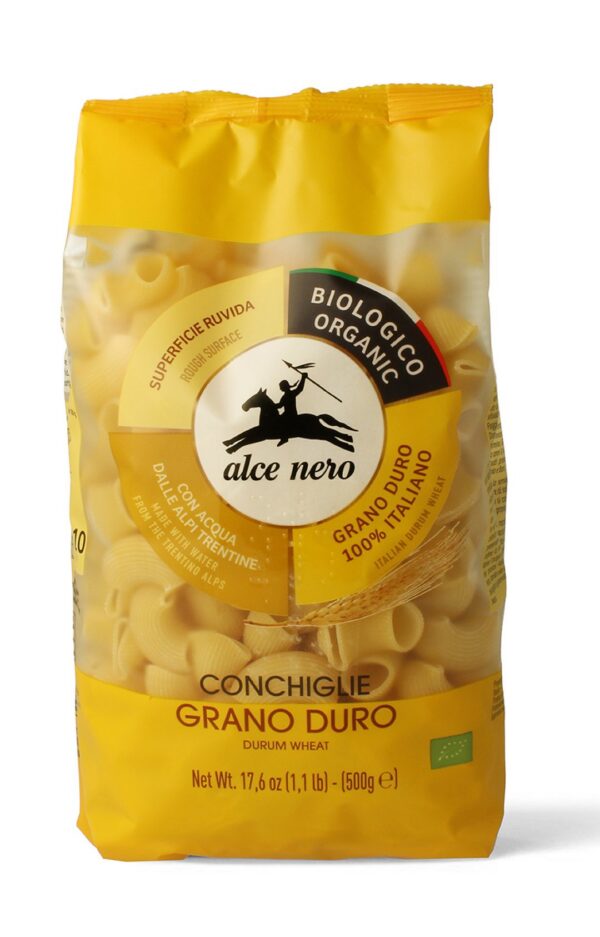 Makaron (semolinowy) duże kolanka BIO 500 g — Alce Nero