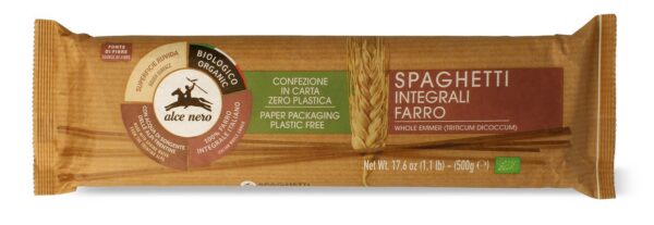 Makaron (z płaskurki razowy) spaghetti BIO 500 g — Alce Nero