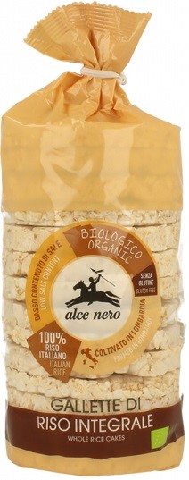Wafle ryżowe pełnoziarniste bezglutenowe BIO 100 g — Alce Nero