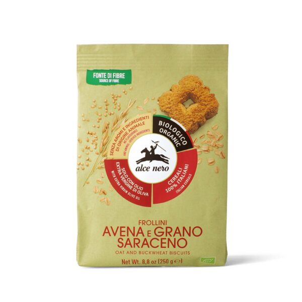 Ciastka owsiano-gryczane BIO 250 g — Alce Nero