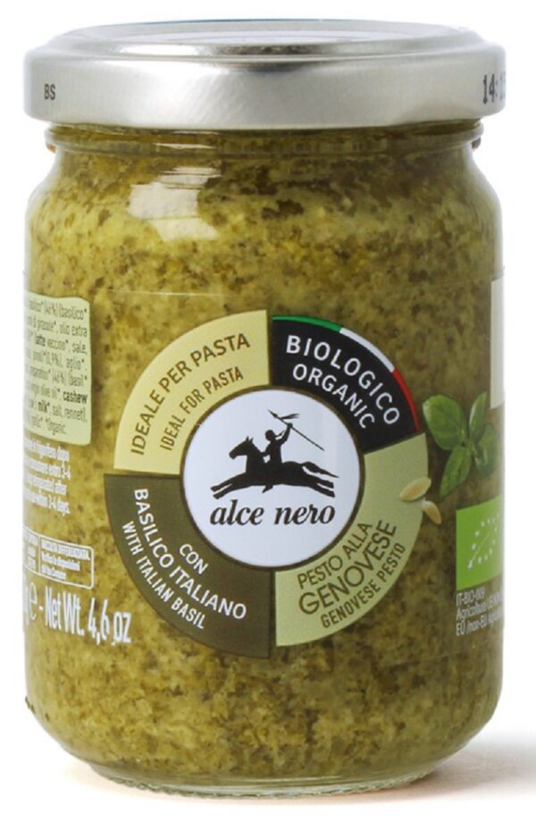 Pesto genovese (sos bazyliowy) BIO 130 g — Alce Nero
