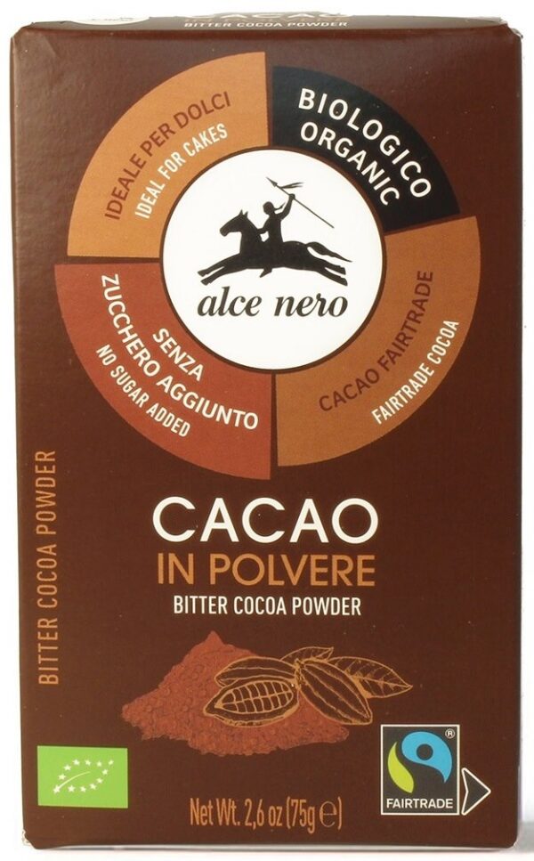 Kakao w proszku Fair Trade BIO 75 g — Alce Nero