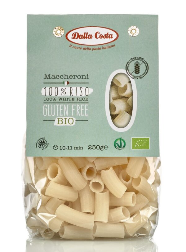 Makaron (ryżowy) rurka maccheroni bezglutenowy BIO 250 g — Dalla Costa