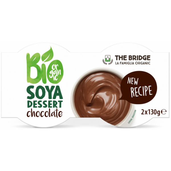 Deser sojowy o smaku czekoladowym bezglutenowy BIO (2 x 130 g) 260 g — The Bridge