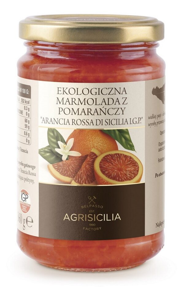 Marmolada z czerwonych pomarańczy BIO 360 g — Agrisicilia