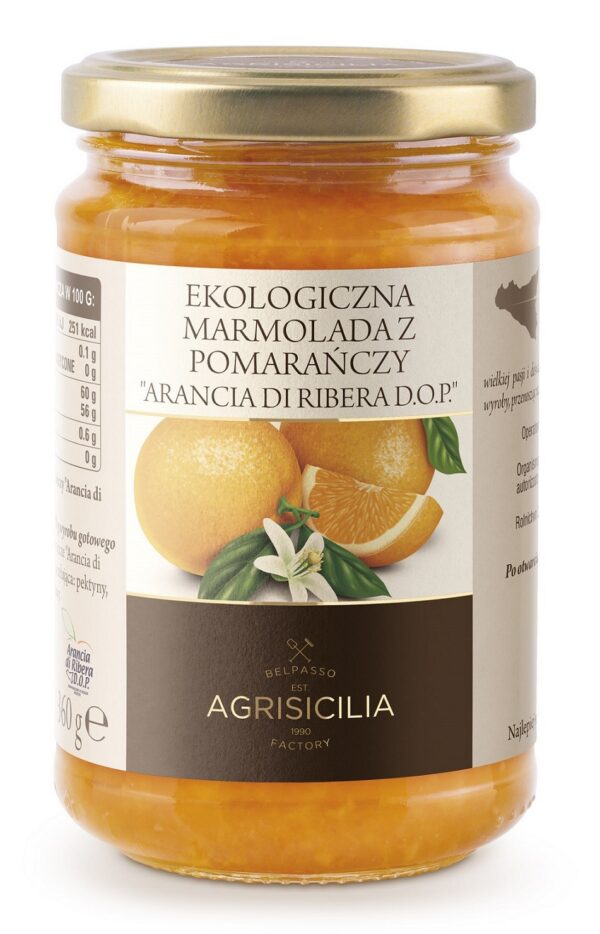 Marmolada z pomarańczy sycylijskich BIO 360 g — Agrisicilia