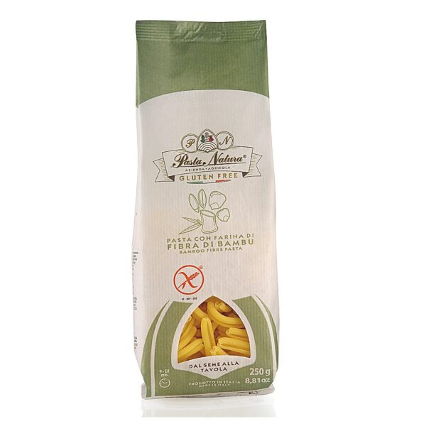 Makaron (kukurydziano-ryżowy z bambusem) warkocz bezglutenowy 250 g — Pasta Natura