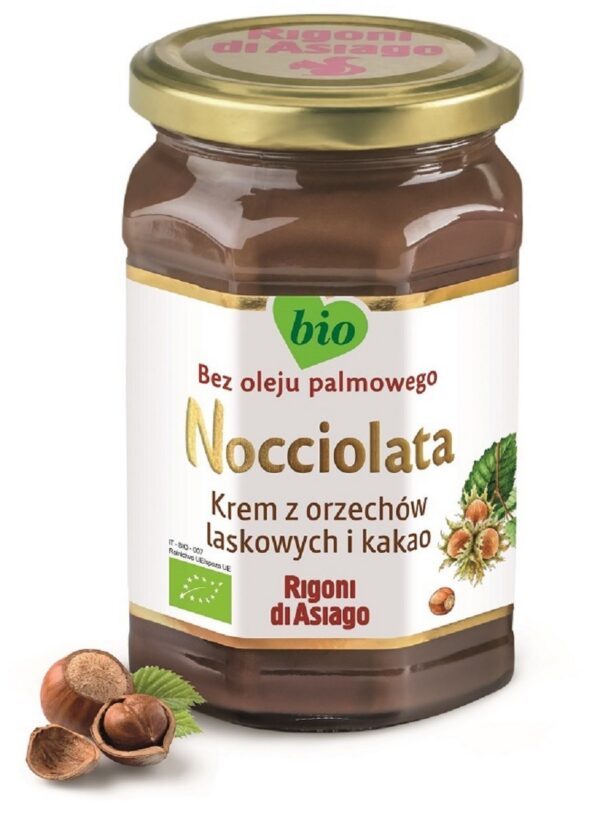 Krem z orzechów laskowych i kakao bezglutenowy BIO 650 g — Rigoni Di Asiago