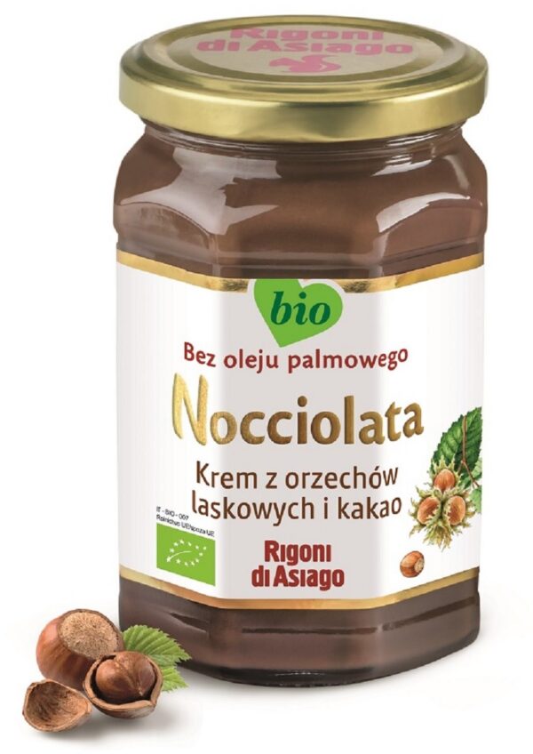 Krem z orzechów laskowych i kakao bezglutenowy BIO 250 g — Rigoni Di Asiago